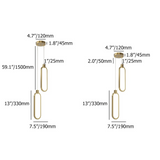 Lampe pendante circulaire à 2 lumières en laiton doré Charmed Hanging Light