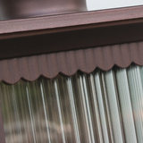 Applique d'extérieur rectangulaire rétro