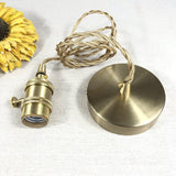 Lampe À Suspension Irrégulière En Verre De Laiton