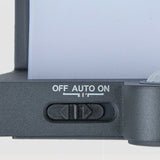 Lampe murale d'extérieur moderne, rectangulaire, en acrylique, à capteur, alimentée par l'énergie solaire et étanche IP65