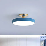 Lampe Encastrée Ronde Style Nordique Chambre À Coucher Acrylique Led Semi Coil Plafonnier