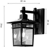 Lampe murale d'extérieur Alessio Black Deco