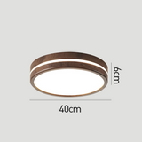 Lampe de plafond ronde en bois