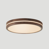 Lampe de plafond ronde en bois