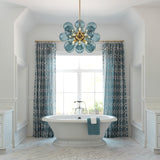 Cluster Blue Glass Bubble - Lustre À Bulles