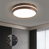 Lampe de plafond ronde en bois