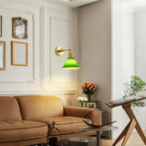 Applique Vintage À Bras Articulé Réglable En Verre Vert