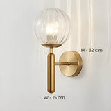 Clair - Lampe Murale En Verre Artisanal