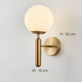 Clair - Lampe Murale En Verre Artisanal