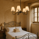 Lustre de chambre en soie