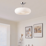 Domelight™ | 11" Plafonnier Vintage Semi Flush Avec Abat-Jour En Verre Dôme Orange