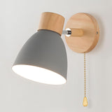Jandiel - Wood Nordic Modern Hanging Switch Wall Lamp (Lampe Murale Suspendue À Interrupteur)