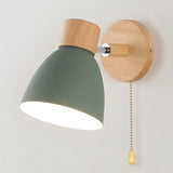 Jandiel - Wood Nordic Modern Hanging Switch Wall Lamp (Lampe Murale Suspendue À Interrupteur)