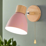 Jandiel - Wood Nordic Modern Hanging Switch Wall Lamp (Lampe Murale Suspendue À Interrupteur)