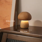 Lampe De Table Rechargeable Pour Champignons En Bois