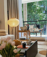 Lampadaire En Papier De Riz