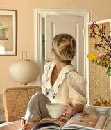 Lampadaire En Papier De Riz