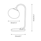 Lampe De Table En Métal Et Verre Marshmallow