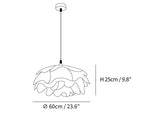Lampe Pendante Blanche En Forme De Fleur