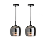 Lampe Pendante Nordique En Verre Noir