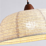 Lampe Suspendue En Bois Et Tissu