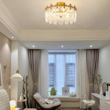 Motif Décoratif Lustre Rond En Verre