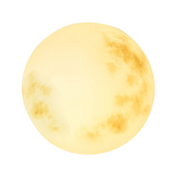 Suspension de jardin en forme de lune