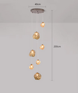 Lustre d'escalier moderne