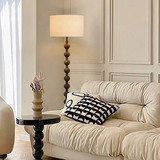 Lampadaire en bois Japandi