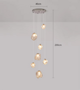 Lustre d'escalier moderne