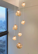 Lustre d'escalier moderne