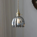 Suspension Japonaise Rétro En Verre À Fleurs