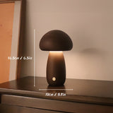 Lampe De Table Rechargeable Pour Champignons En Bois