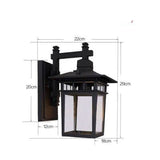 Lampe murale d'extérieur Alessio Black Deco
