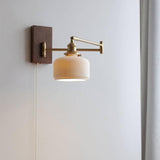 Lampe Murale En Céramique Avec Plaque En Bois