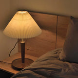 Lampe À Poser En Bois Plissé