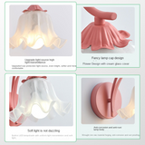 Lampe Murale Rétro À Fleurs De Jardin