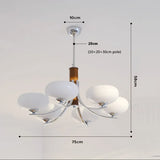 3/5 Tête Bauhaus Chandelier