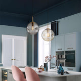 Brikey - Lampe Suspendue Sphérique En Verre