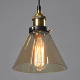 Lampe suspendue en verre antique | style vintage