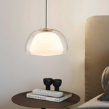 Lampe suspendue moderne en verre au lait