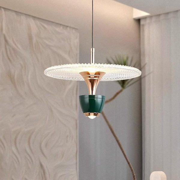Lampe Pendante Moderne À Leds En Forme De Disque