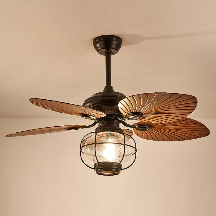 Ventilateurs de plafond créatifs noirs et vintage
