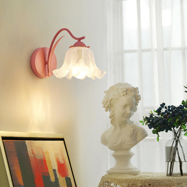 Lampe Murale Rétro À Fleurs De Jardin
