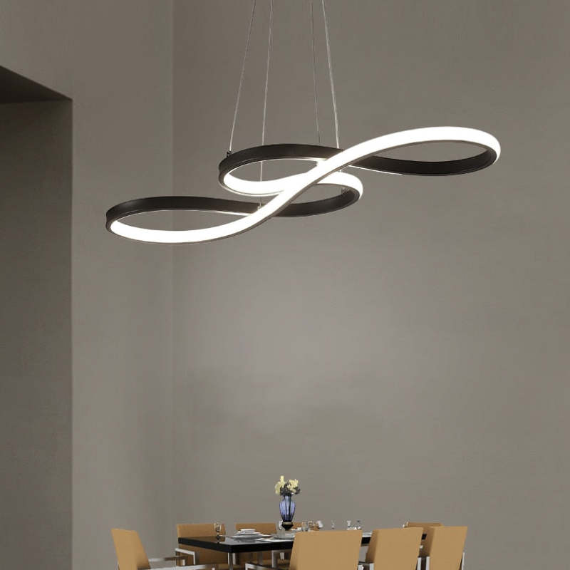 Lampe suspendue LED à motif de notes de musique