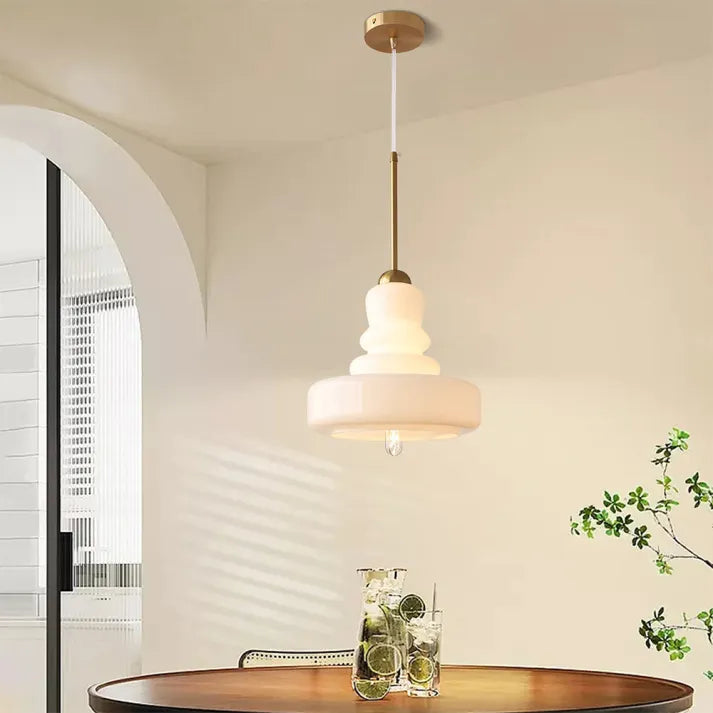 Lampe pendante en verre Bauhaus Gourd