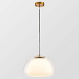 Lampe suspendue moderne en verre au lait