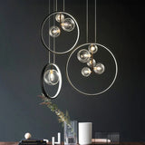 Nordic Bubble Lampes suspendues en verre avec anneau