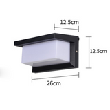Lampe murale d'extérieur noire et blanche