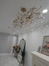 Lustre À Branches En Cristal De Style Français